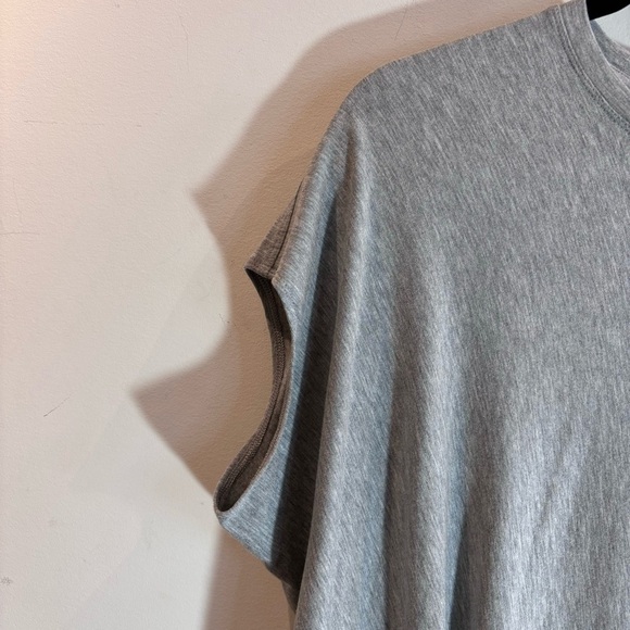 KIT AND ACE Sz M Wave Dress Asymmetrical Cashmere Blend Soft Midi Crew Neck - Picture 4 of 10